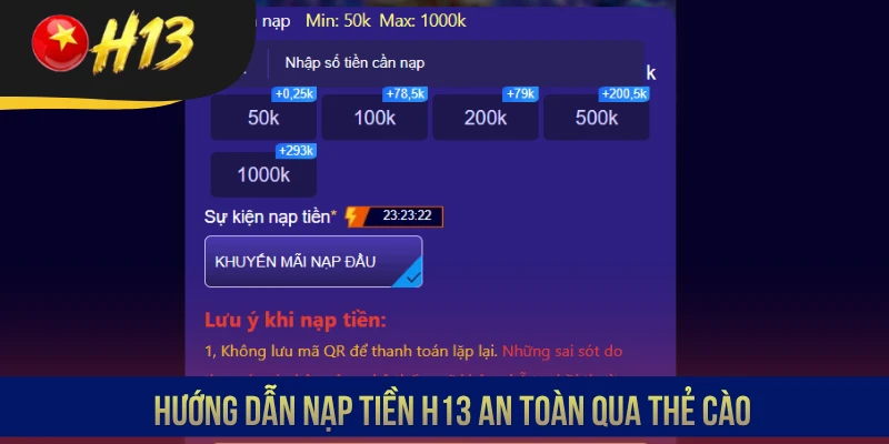 Hướng dẫn nạp tiền cực hiệu quả qua thẻ cào