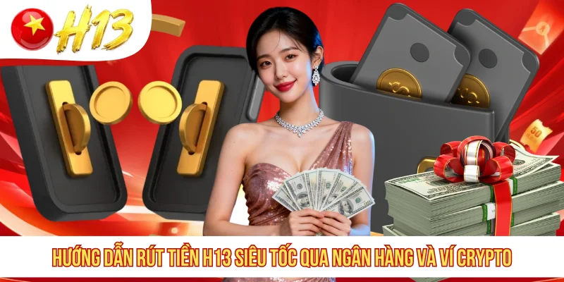 Hướng dẫn rút tiền H13 siêu tốc qua ngân hàng và ví crypto